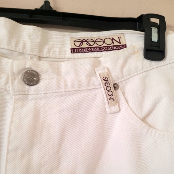 Sasson Vintage White High Waist Classic‎ Five Pocket Jeans - Picture 4 of 7